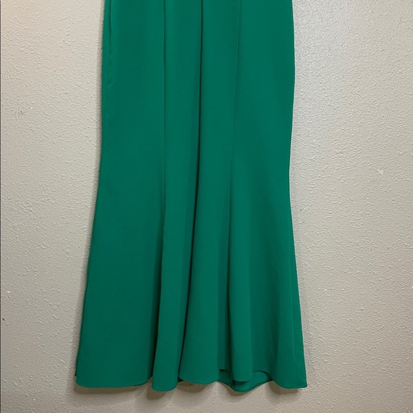 Carmen Marc Valvo Women’s Green Sleeveless Gown Sz 14 Mermaid Formal Long Dress - Picture 7 of 12